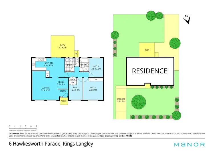 Floorplan of Homely house listing, 6 Hawkesworth Parade, Kings Langley NSW 2147