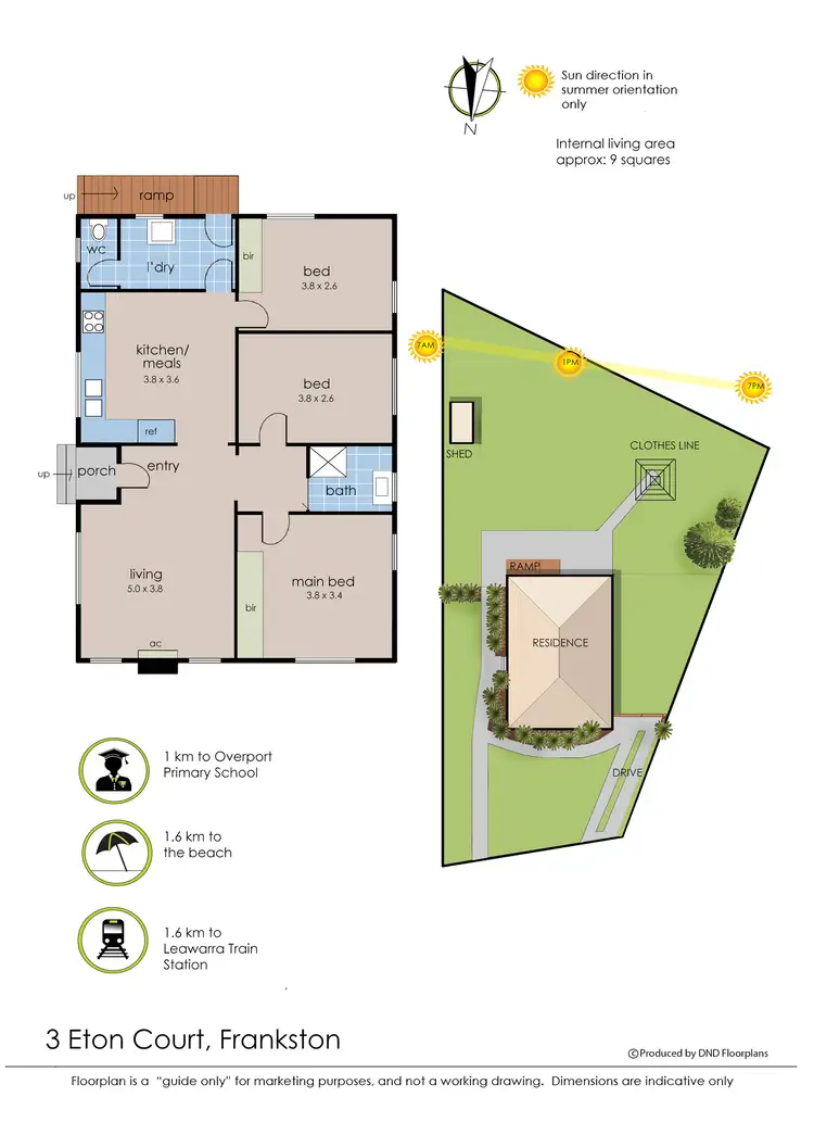 Floorplan of Homely house listing, 3 Eton Court, Frankston VIC 3199