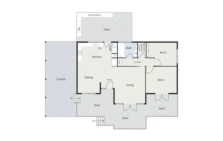Floorplan of Homely house listing, 6 Peacock Place, Curtin ACT 2605