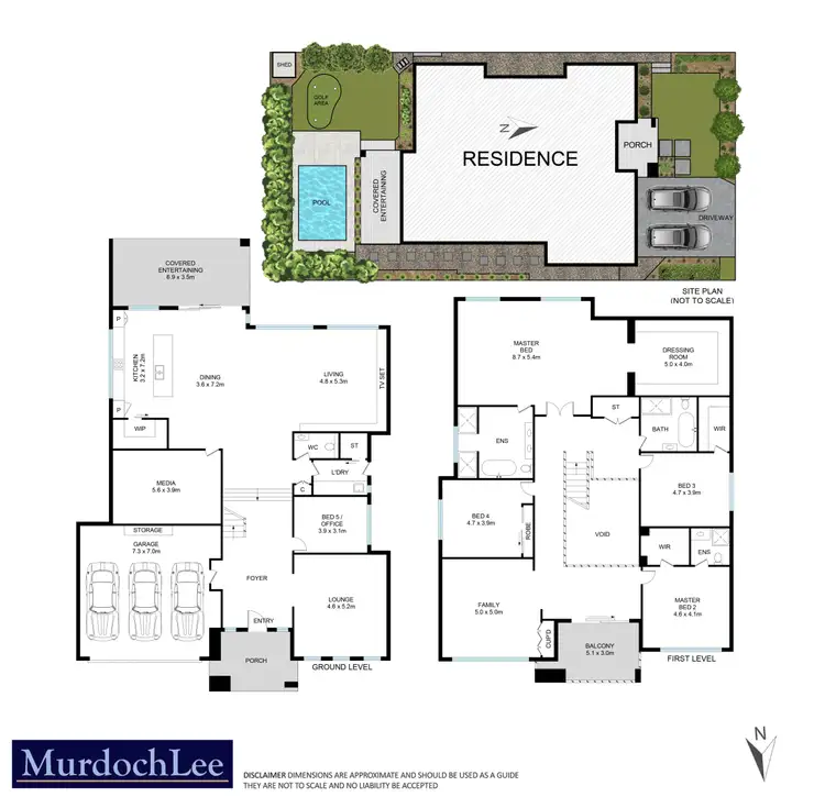 Floorplan of Homely house listing, 5 Olola Avenue, Castle Hill NSW 2154