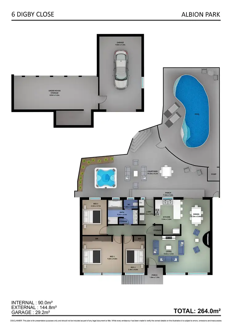 Floorplan of Homely house listing, 6 Digby Close, Albion Park NSW 2527