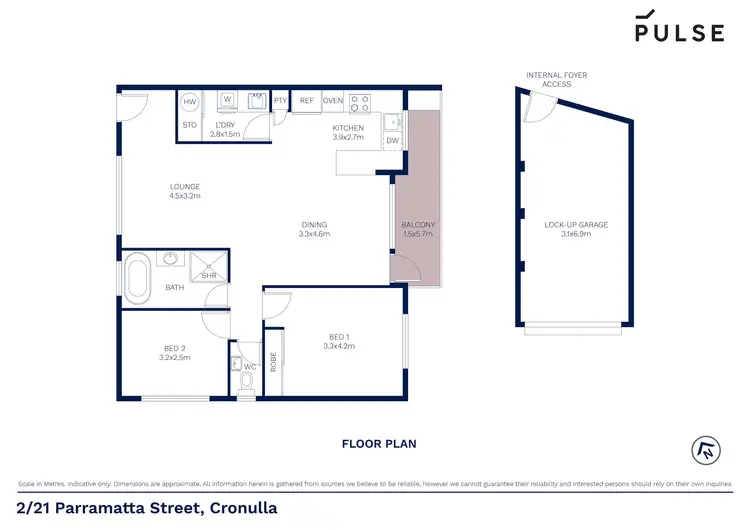 Floorplan of Homely apartment listing, 2/21-23 Parramatta Street, Cronulla NSW 2230