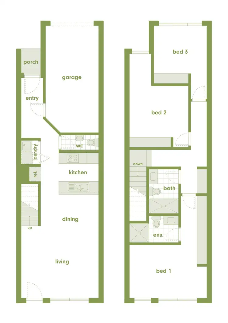 Floorplan of Homely townhouse listing, 37/1 Arthur Blakeley Way, Coombs ACT 2611