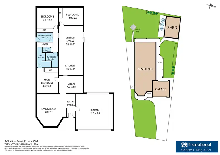 Floorplan of Homely house listing, 7 Charlton Court, Echuca VIC 3564