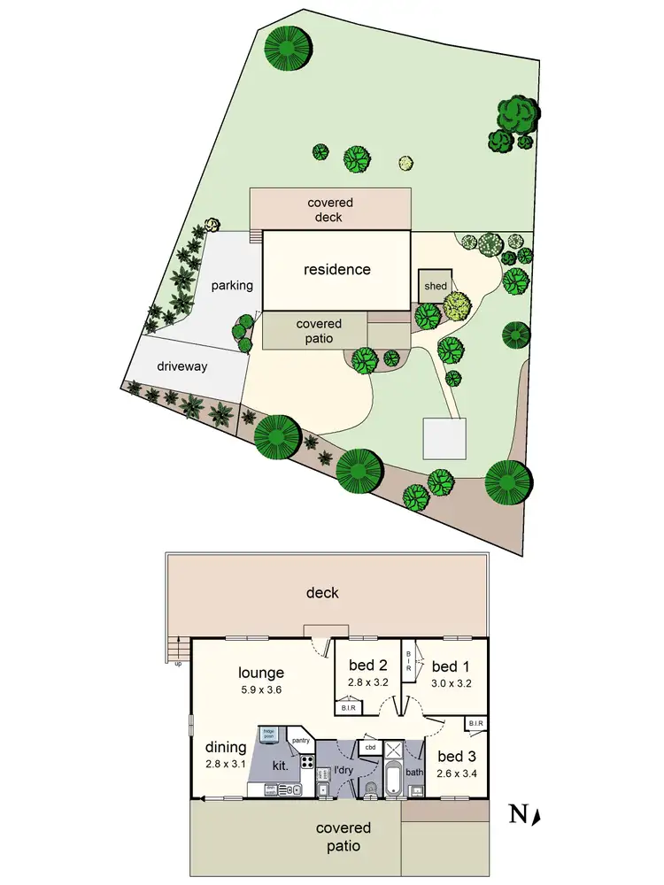 Floorplan of Homely house listing, 38 Trafalgar Crescent, Lilydale VIC 3140
