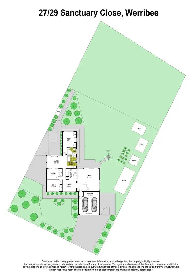Floorplan of Homely house listing, 27-29 Sanctuary Close, Werribee VIC 3030