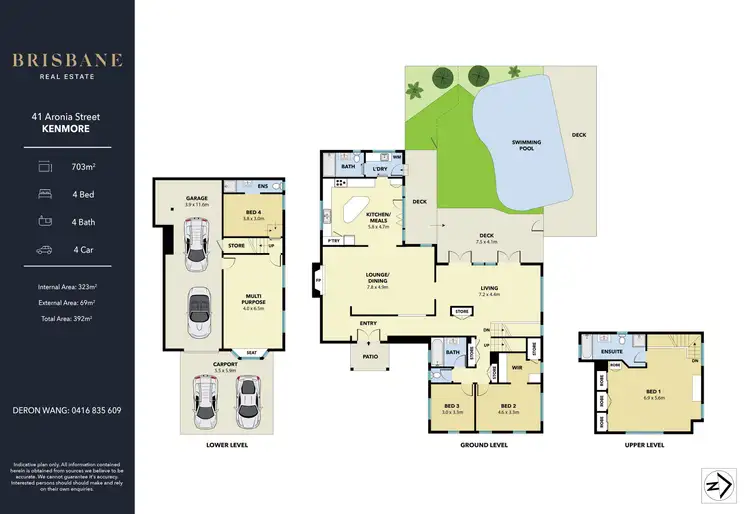 Floorplan of Homely house listing, 41 Aronia Street, Kenmore QLD 4069