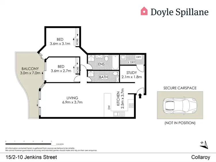 Floorplan of Homely apartment listing, 15/2-10 Jenkins Street, Collaroy NSW 2097