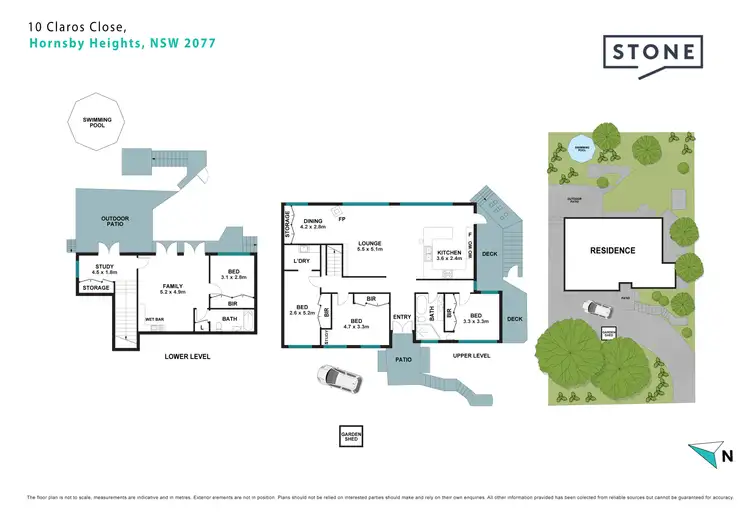Floorplan of Homely house listing, 10 Claros Close, Hornsby Heights NSW 2077