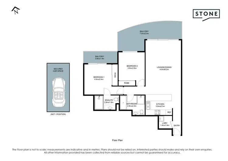 Floorplan of Homely apartment listing, 201/11-19 Waitara Avenue, Waitara NSW 2077