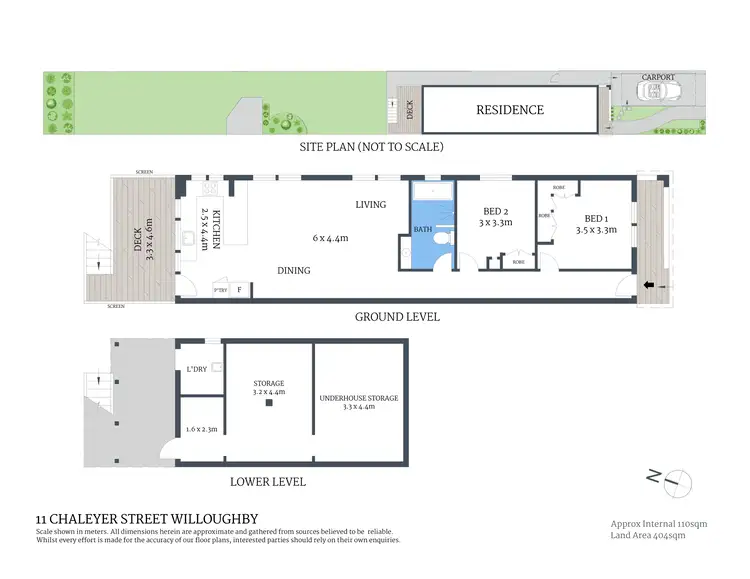 Floorplan of Homely semi-detached listing, 11 Chaleyer Street, Willoughby NSW 2068