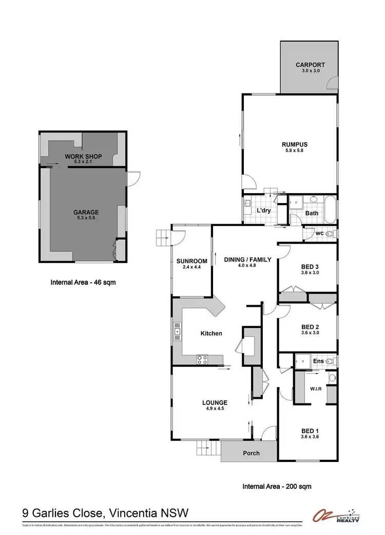 Floorplan of Homely house listing, 9 Garlies Close, Vincentia NSW 2540