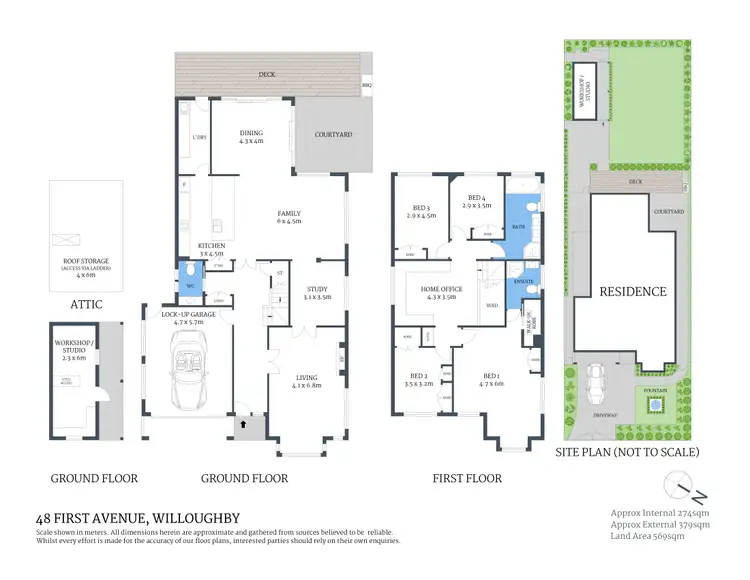 Floorplan of Homely house listing, 48 First Avenue, Willoughby NSW 2068