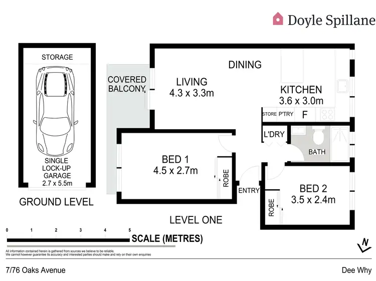 Floorplan of Homely apartment listing, 7/76 Oaks Avenue, Dee Why NSW 2099