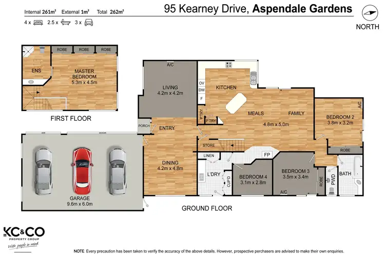 Floorplan of Homely house listing, 95 Kearney Drive, Aspendale Gardens VIC 3195