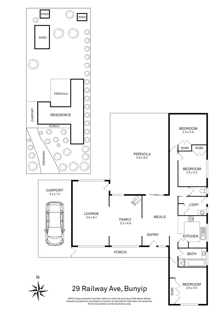 Floorplan of Homely house listing, 29 Railway Avenue, Bunyip VIC 3815