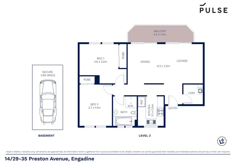 Floorplan of Homely unit listing, 14/29-35 Preston Avenue, Engadine NSW 2233