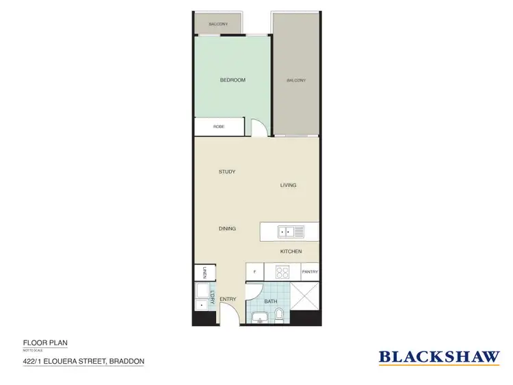 Floorplan of Homely apartment listing, 422/1 Elouera Street, Braddon ACT 2612