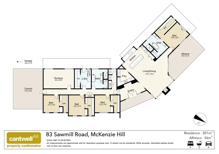 Floorplan of Homely house listing, 83 Sawmill Road, Mckenzie Hill VIC 3451