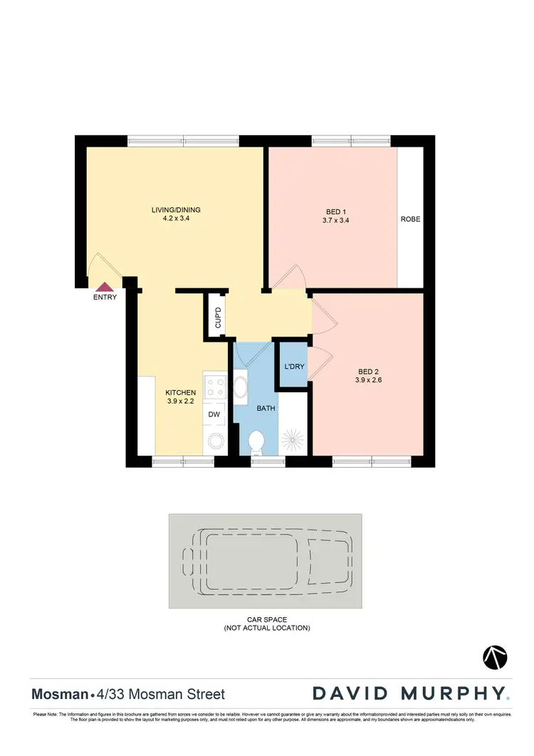 Floorplan of Homely apartment listing, 4/33 Mosman Street, Mosman NSW 2088
