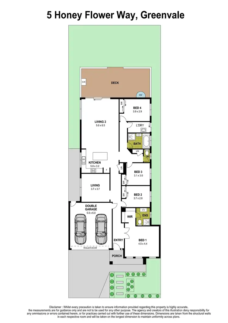 Floorplan of Homely house listing, 5 Honey Flower Way, Greenvale VIC 3059