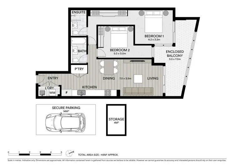 Floorplan of Homely apartment listing, 410/8 Parramatta Road, Strathfield NSW 2135