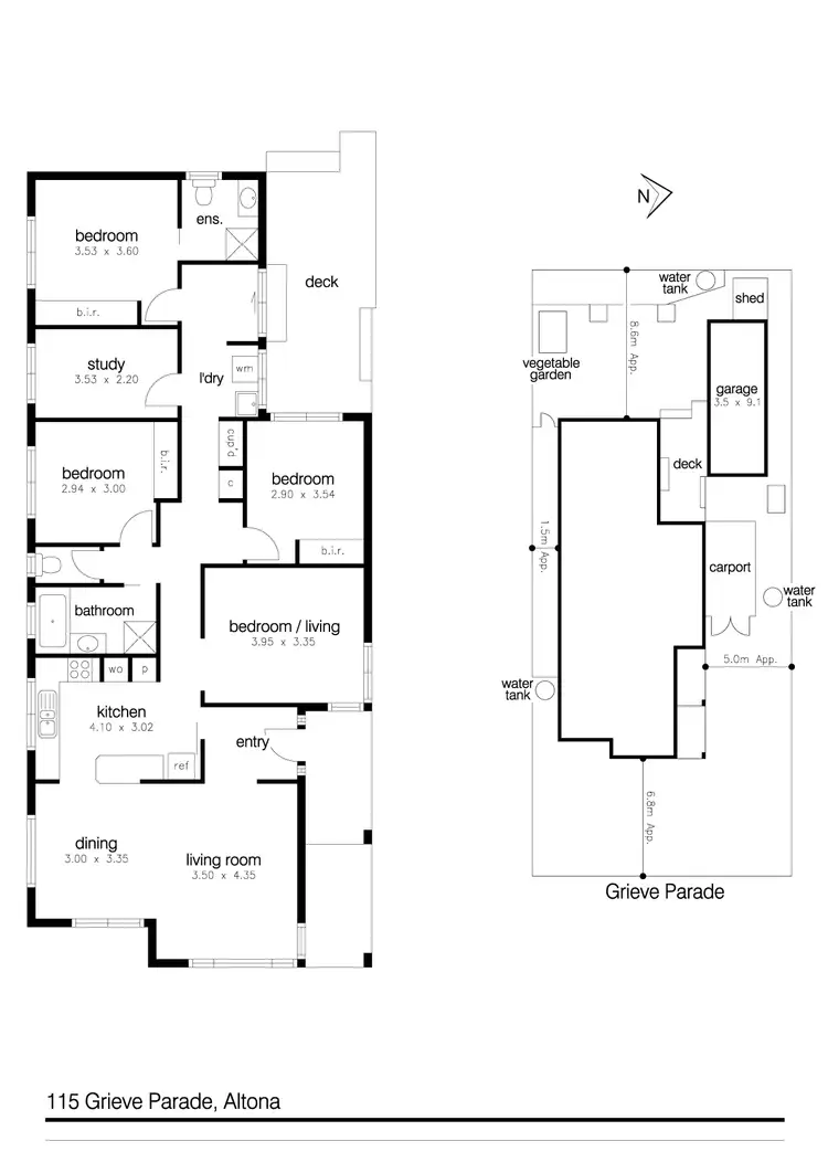 Floorplan of Homely house listing, 115 Grieve Parade, Altona VIC 3018