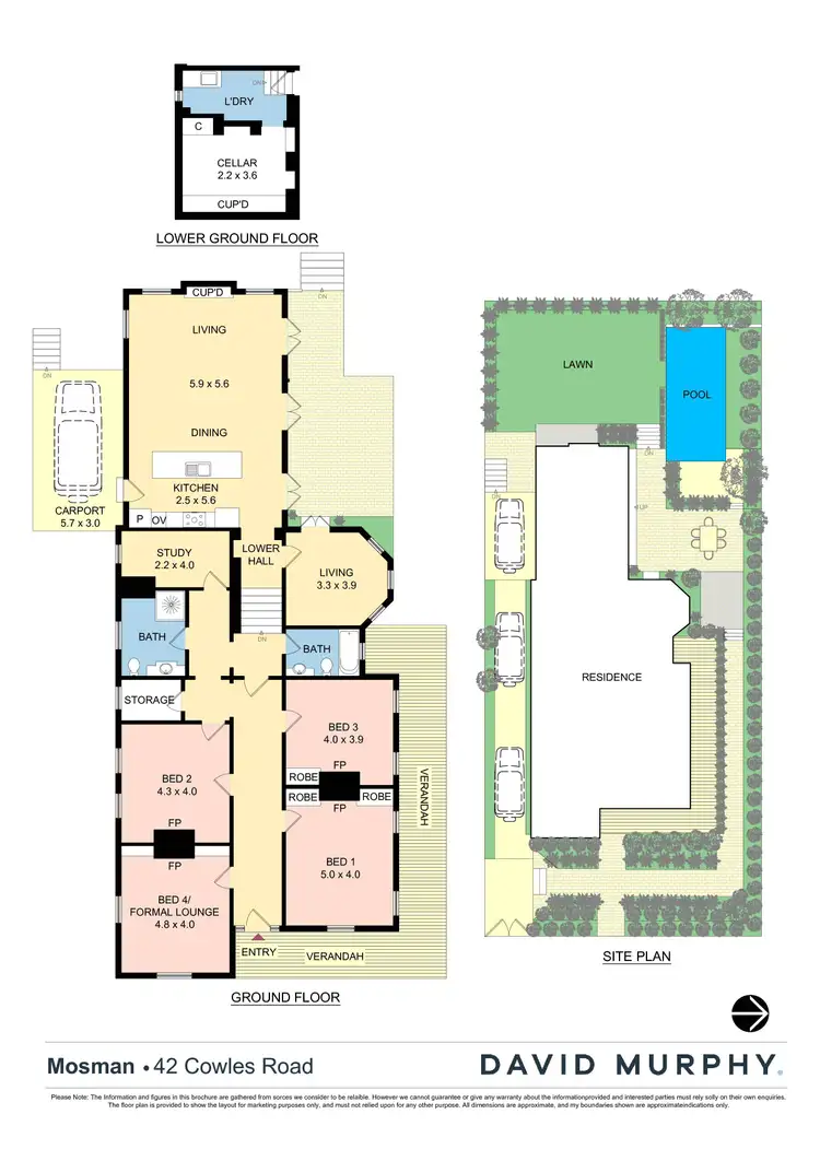 Floorplan of Homely house listing, 42 Cowles Road, Mosman NSW 2088