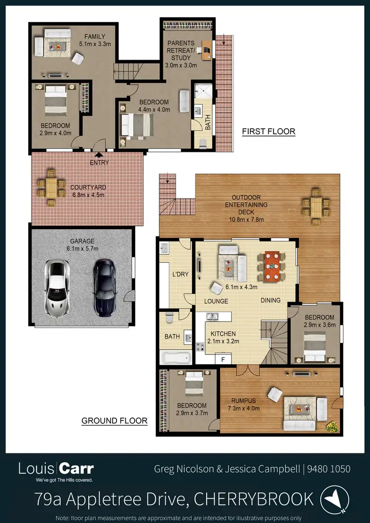 Floorplan of Homely semi-detached listing, 79a Appletree Drive, Cherrybrook NSW 2126