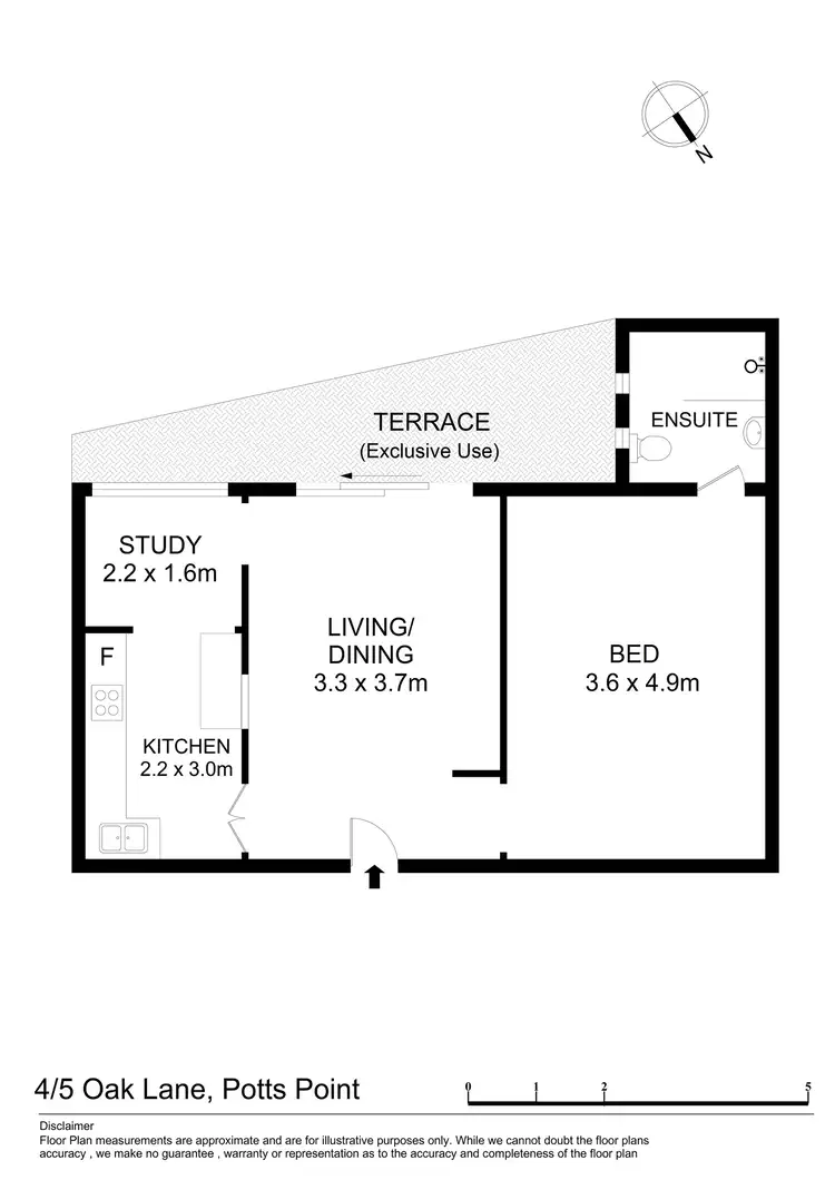 Floorplan of Homely apartment listing, 4/5 Oak Lane, Potts Point NSW 2011