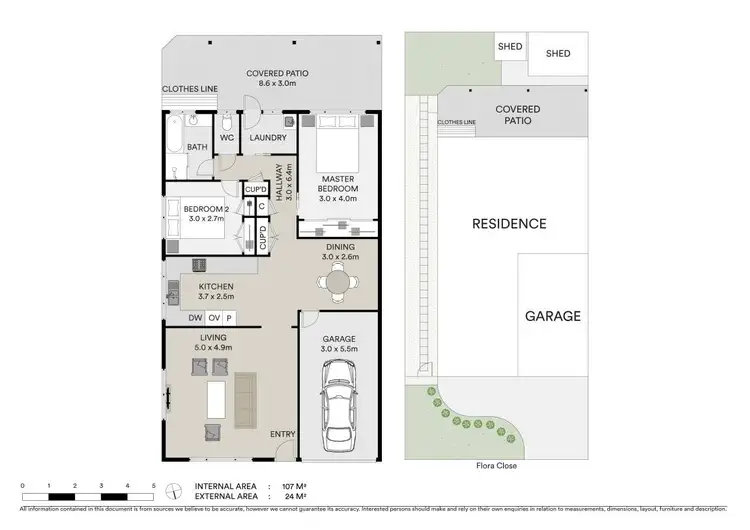 Floorplan of Homely unit listing, 1/1 Flora Close, Burleigh Waters QLD 4220