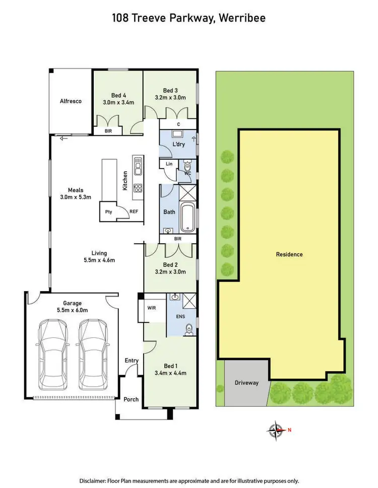 Floorplan of Homely house listing, 108 Treeve Parkway, Werribee VIC 3030