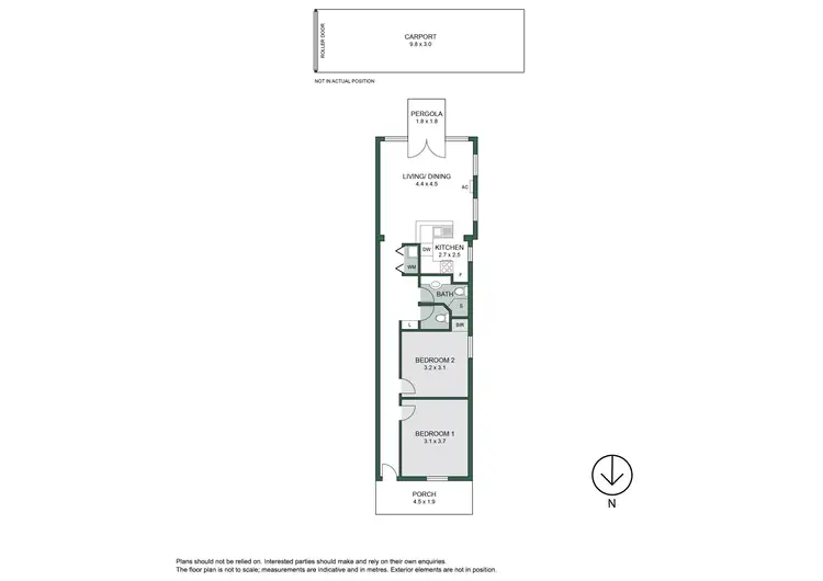 Floorplan of Homely house listing, 1/14 Bath Street, Glenelg South SA 5045