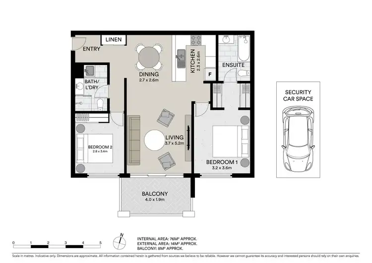 Floorplan of Homely apartment listing, 6C/19-21 George Street, North Strathfield NSW 2137