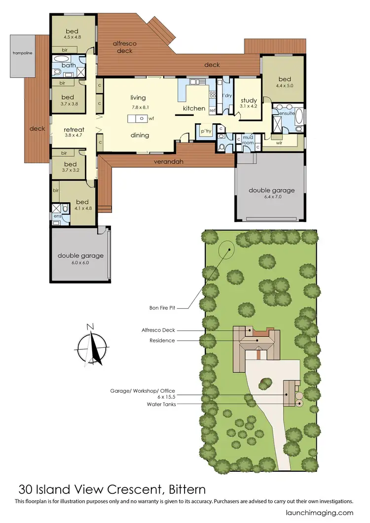Floorplan of Homely rural property listing, 30 Island View Crescent, Bittern VIC 3918