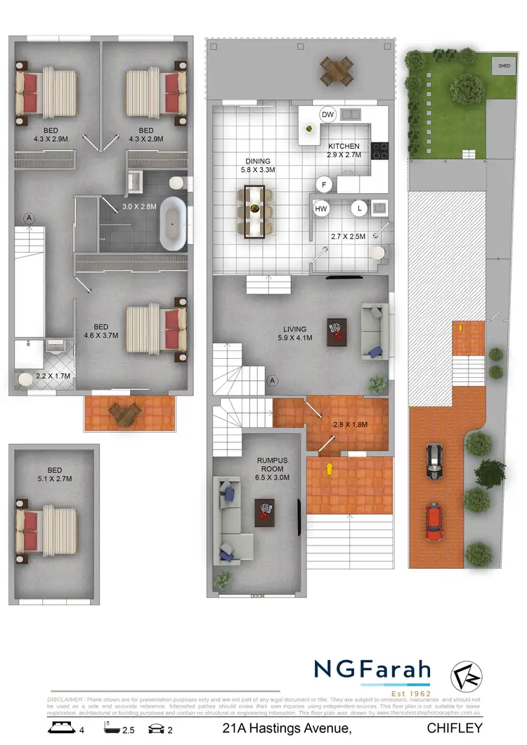 Floorplan of Homely house listing, 21a Hastings Avenue, Chifley NSW 2036
