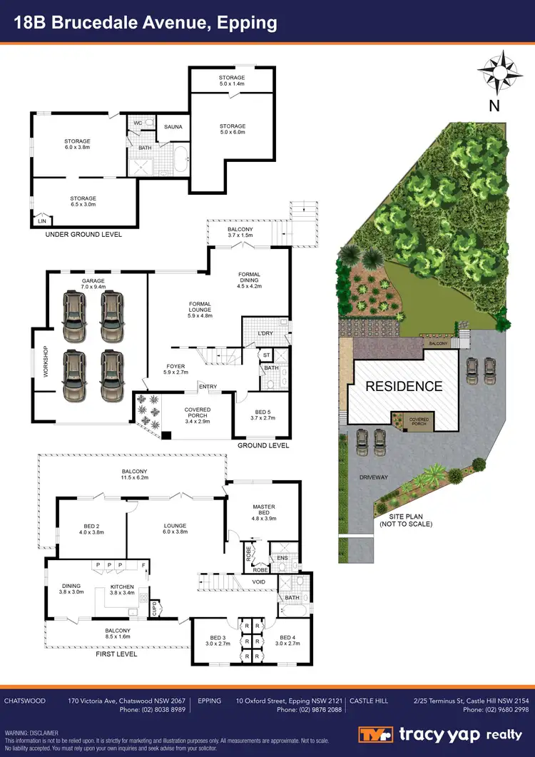 Floorplan of Homely house listing, 18B Brucedale Avenue, Epping NSW 2121