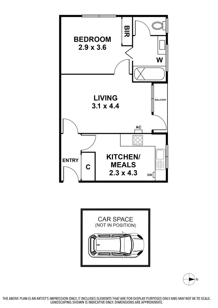 Floorplan of Homely apartment listing, 8/130 Gillies Street, Fairfield VIC 3078