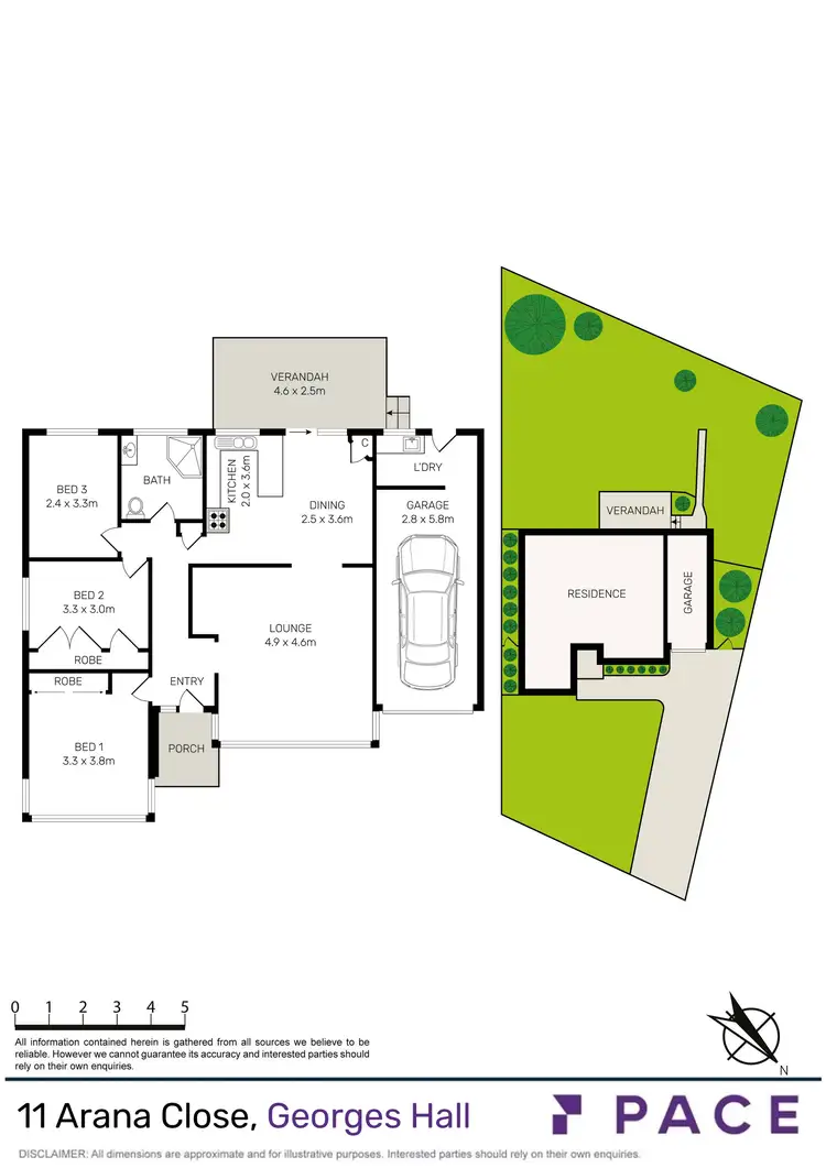 Floorplan of Homely house listing, 11 Arana Close, Georges Hall NSW 2198