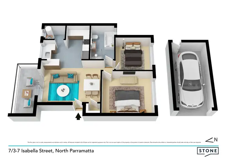 Floorplan of Homely apartment listing, 7/3-9 Isabella Street, North Parramatta NSW 2151