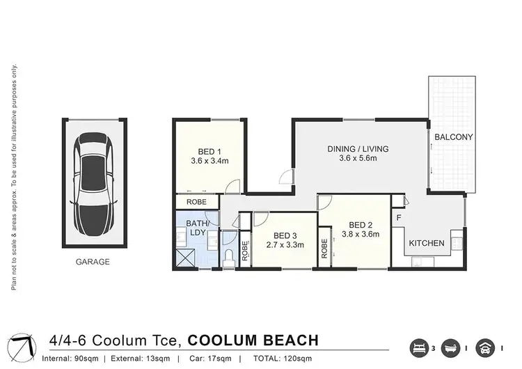 Floorplan of Homely unit listing, 4/4-6 Coolum Terrace, Coolum Beach QLD 4573