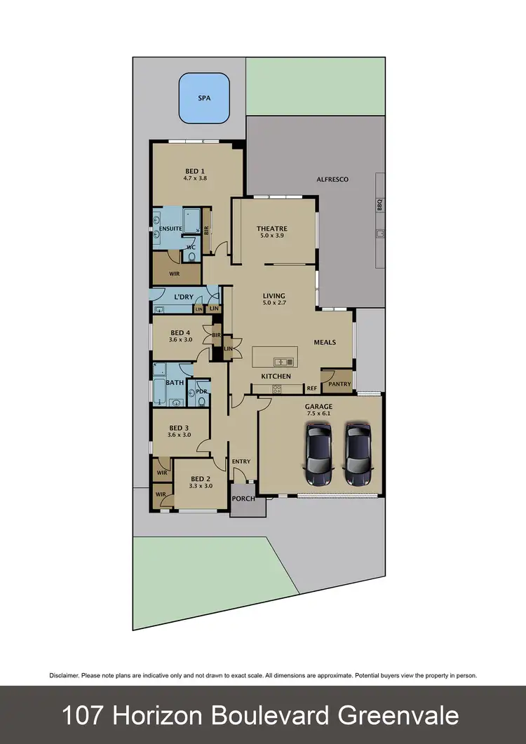 Floorplan of Homely house listing, 107 Horizon Boulevard, Greenvale VIC 3059