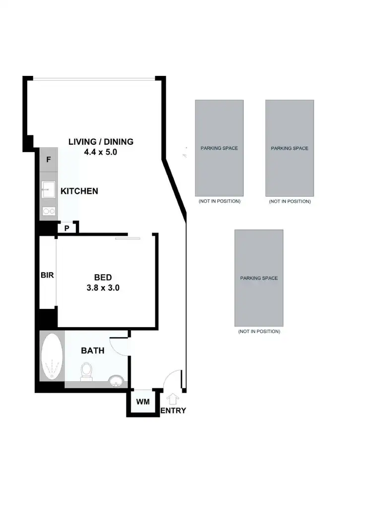 Floorplan of Homely apartment listing, 204/100 Exhibition Street, Melbourne VIC 3000