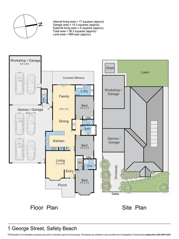 Floorplan of Homely house listing, 1 George Street, Safety Beach VIC 3936