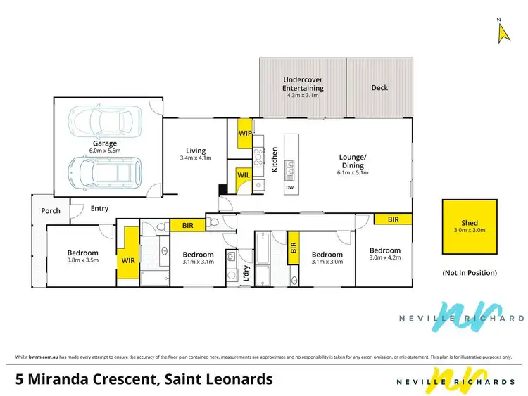 Floorplan of Homely house listing, 5 Miranda Crescent, St Leonards VIC 3223