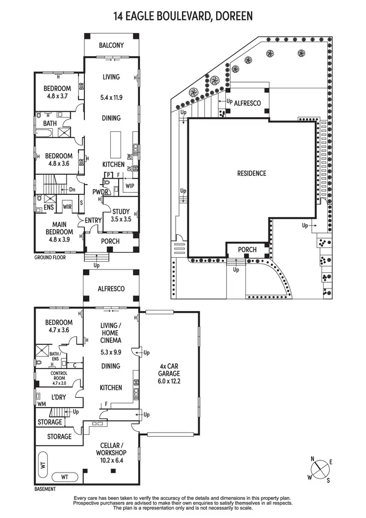 Floorplan of Homely house listing, 14 Eagle Boulevard, Doreen VIC 3754