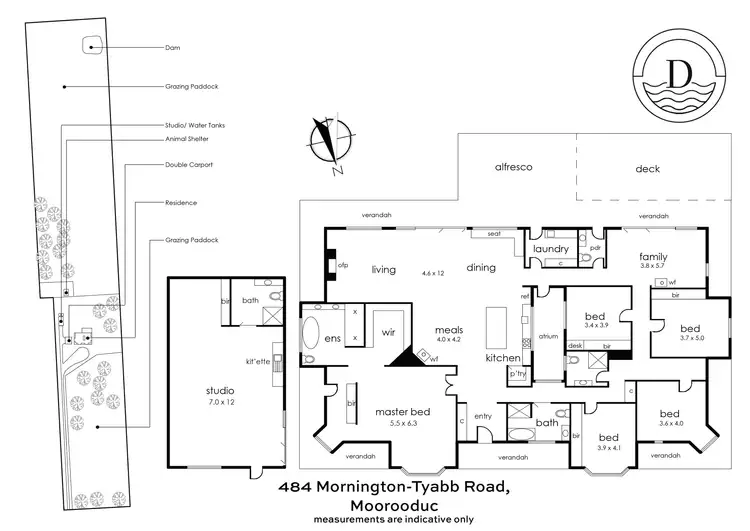Floorplan of Homely rural property listing, 484 Mornington-Tyabb Road, Moorooduc VIC 3933