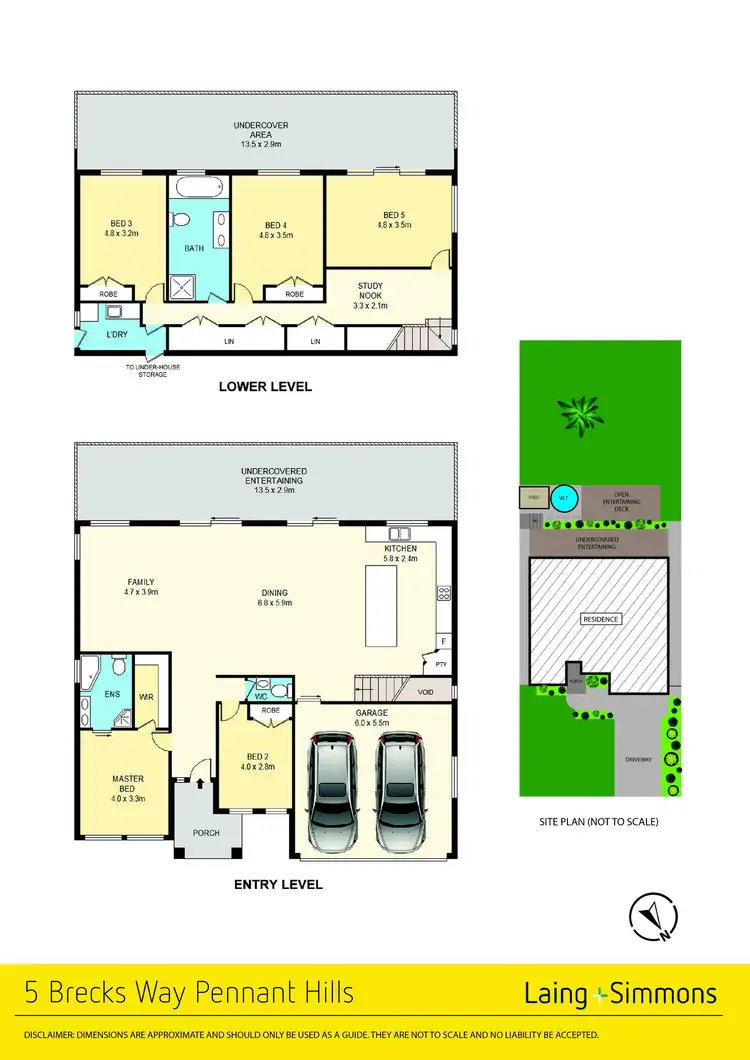 Floorplan of Homely house listing, 5 Brecks Way, Pennant Hills NSW 2120