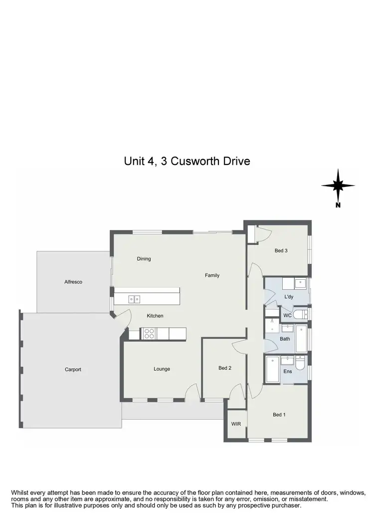 Floorplan of Homely unit listing, 4/3 Cusworth Drive, Glen Iris WA 6230