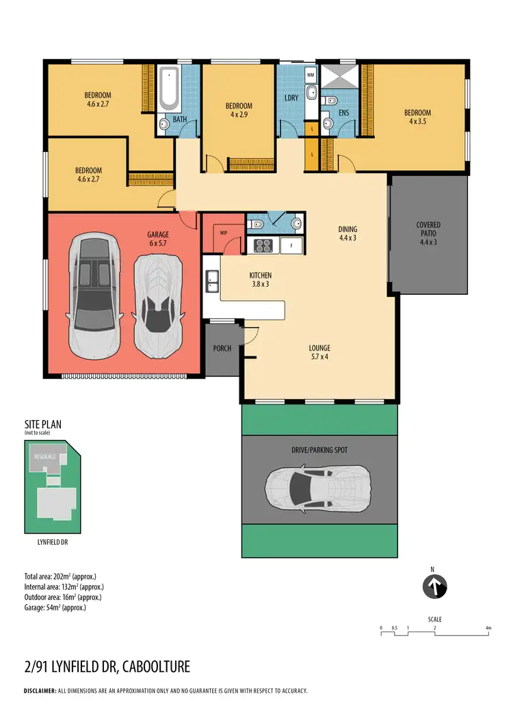 Floorplan of Homely semi-detached listing, 2/91 Lynfield Drive, Caboolture QLD 4510